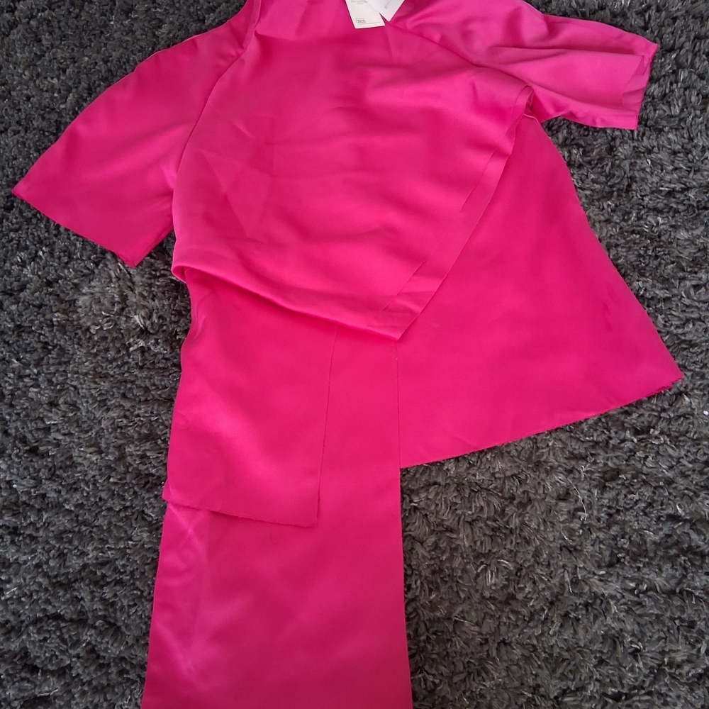 ASOS Fuchsia Short Sleeve Top